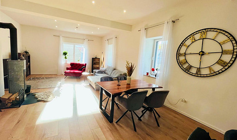 Special price! 144 m² barrier-free luxury apartment with sauna, fireplace, elevator & house feeling