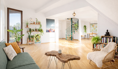 Modern, light-flooded maisonette apartment with a view in a top location (3.5-4 rooms)