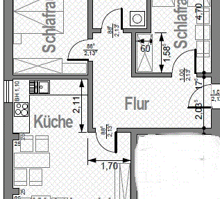 3-room apartment, Sagard, Rügen.