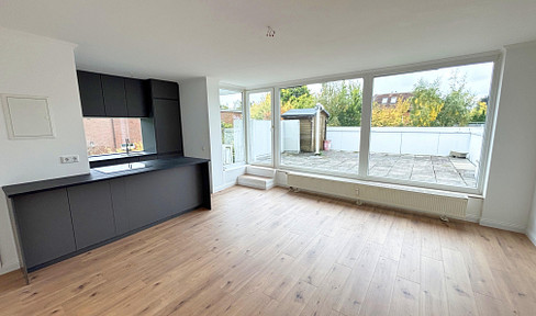 3.5-room apartment with large roof terrace, first occupancy after refurbishment, incl. underground parking space, without brokerage fee