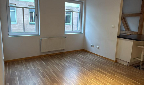 Bright 2-room apartment (68 m²) in a top location in Fürth's pedestrian zone - including fitted kitchen!