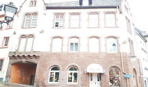 Residential and commercial building in Saarburg by the waterfall