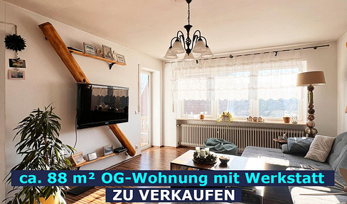 ++TOP++ Apartment with large workshop and plot of land