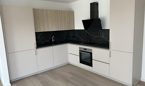 First occupancy: Premium, brand-new 3-room apartment, A+ rating. South-facing balcony. Equipped kitchen and elevator. Accessible.