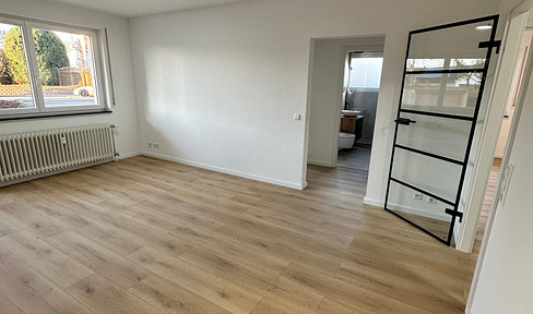 Freshly renovated 2-room apartment with garage near the university