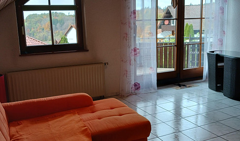 Available immediately - Beautiful 3-room apartment with balcony, garage and parking space, without commission