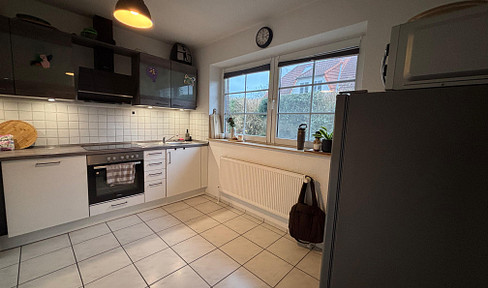 Sunny semi-detached house in Satrup 4 rooms garden new Kitchen Carport Families welcome