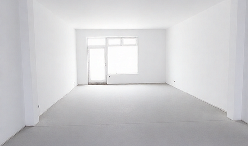 58 sqm rough diamond on the ground floor as a store, practice, office or Airbnb