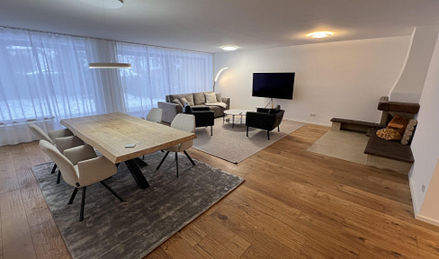 Furnished premium apartment with garden in Düsseltal - all-inclusive rental with pool & sauna