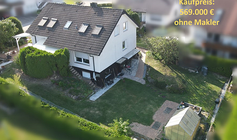 Freistehendes Einfamilienhaus mit Wärmepumpe, Garten & Doppelgarage, ruhige Lage, provisionsfrei!