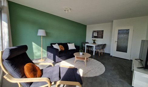 Refurbished and furnished 2-room apartment with parking space available IMMEDIATELY