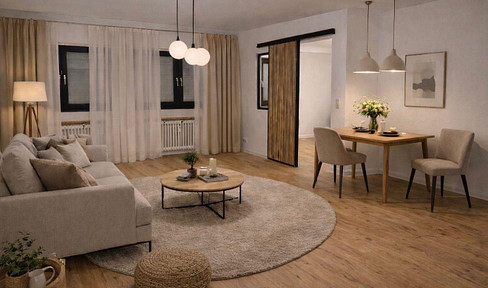 First occupancy after renovation: Stylish 2-room apartment with parquet flooring and parking space