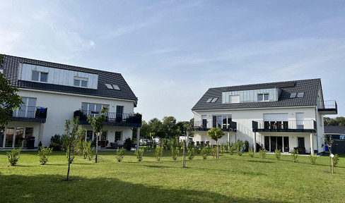 3-room apartment with large terrace and garden use -1st floor - new building 2023