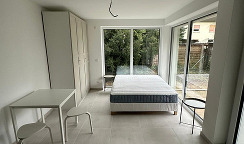 New building! Furnished studio apartment in a QNG-certified green building in Kelsterbach