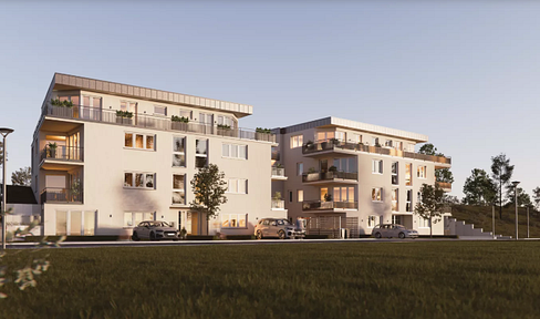 3-room new-build first floor apartment - KfW-40, barrier-free, EBK, underground parking space