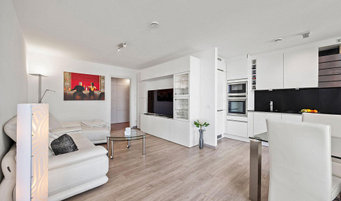 Luxuriöse 3 Zimmer Wohnung mit Balkon, hochwertiger EBK in schönster Lage in München Obersendling
