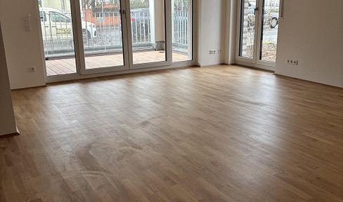 First occupancy! Barrier-free newly built apartment with loggia & (underground parking space) in Darmstadt-Mitte