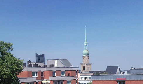 Attika Penthouse Art Nouveau maisonette studio 100 sqm with roof terrace and far-reaching views