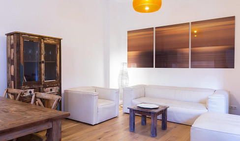 All-inclusive! High-quality furnished apartment with fitted kitchen and balcony