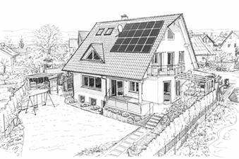 Exclusive detached house 190sqm2 plus apartment / office space 70sqm2 near FH Weingarten