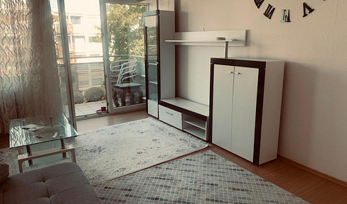 Renovated 1-room apartment with balcony