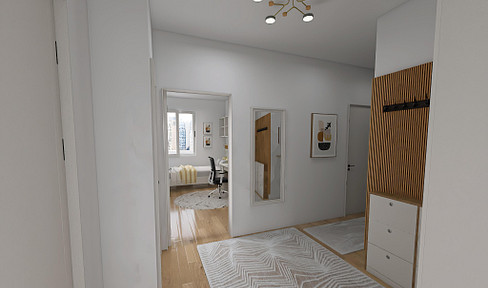 2026: NEUE WG inkl. Vollmöblierung, 2 Bäder, Küche, Balkon, ÖPNV vor der Tür, Stellplatz