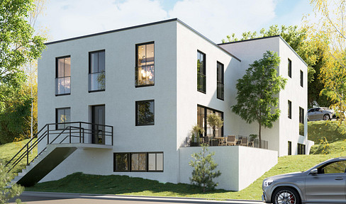 New-build semi-detached house in idyllic hillside location in Burgthann