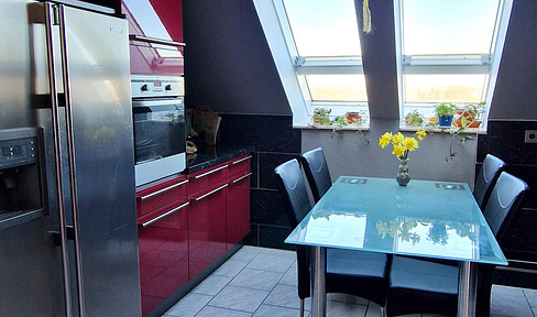 Modern 4.5-room apartment, fantastic view, garage, commission-free!