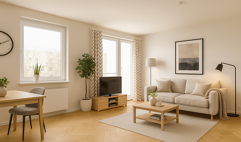 Bright 3-room apartment with balcony on Berliner Platz - directly on the Gera-Aue // Move in immediately