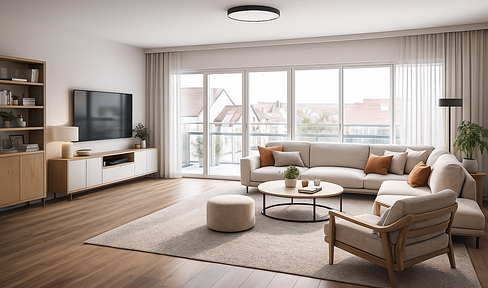 Commission-free, 4-room apartment with balcony in Heilbronn