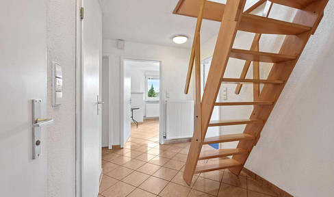Außergewöhnliche 3,5-Zimmer-Dachgeschosswohnung in Neckarsulm – inkl. 30m2 ausgebautem Dachboden