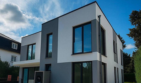 A+, semi-detached house with large roof terrace, 150 m², 4 bedrooms, 2 bathrooms, garden, commission-free