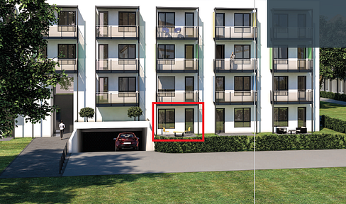 Terrace apartment with fitted kitchen to let from 01.03.2026