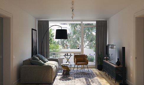 Freshly renovated 2-room apartment in prime location Düsseldorf-Kaiserswerth - ready for immediate occupancy