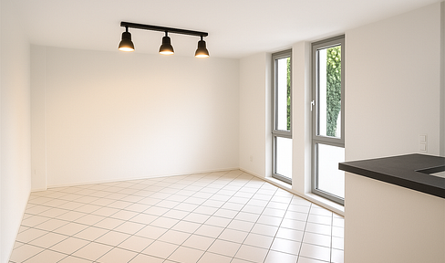 Stylishly modernized 2-room apartment with balcony, terrace & underground parking space - near SAP & HD Druck