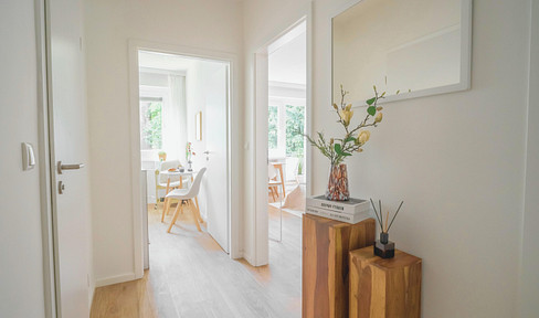 hochwertig frisch sanierte 2-Zimmer-Wohnung am Eilbekkanal im Zentrum Hamburgs