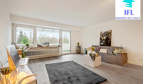 Erstbezug! Frisch sanierte 3- ZKB- Wohnung mit großer Loggia und Einzelgarage