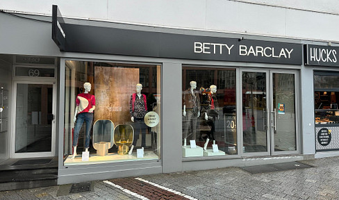 Exposed retail space on Louisenstrasse, Bad Homburg