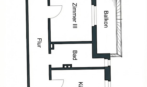 3-Zimmer Wohnung mit Balkon - Osnabrück-Wüste(unrenoviert)