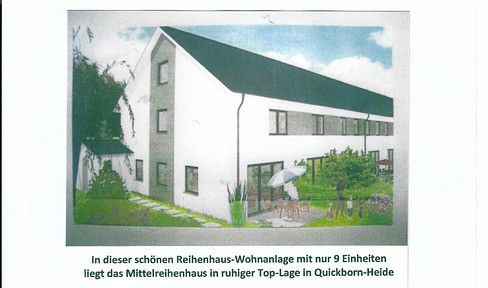 Neuwertiges Reihenhaus in Quickborn-Heide
