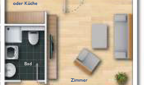 saniertes 1-Zimmer Apt mit Balkon