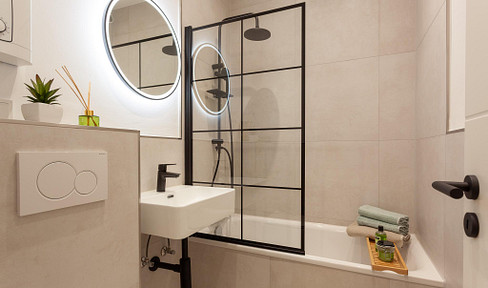 Wunderschönes, renoviertes Apartment mit Balkon und Blick ins Grüne