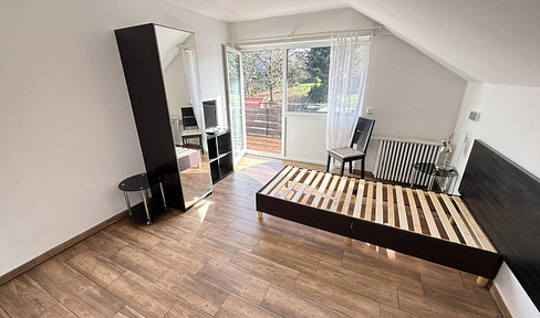 DG 1 room apartment with balcony for rent; 480 € / plus utilities