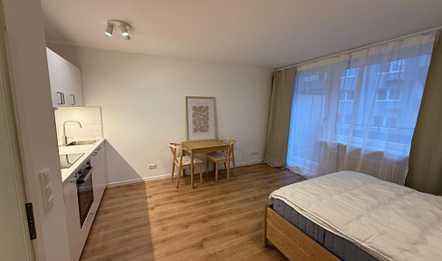Erstbezug nach Sanierung + 1 Zimmer + Toplage + möbliert + Garage + Balkon + ruhiges Hinterhaus