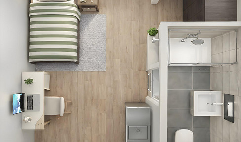 Neubau * Vollmöbeliertes 1-Zimmer Apartment