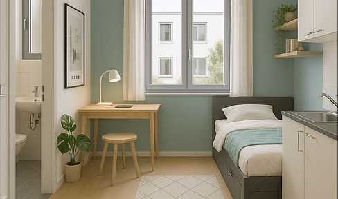 Neubau * Vollmöbeliertes 1-Zimmer Apartment