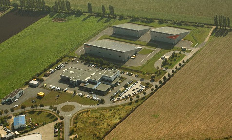 2000 m² Vega hall in Sangerhausen, enclosed with parking spaces
