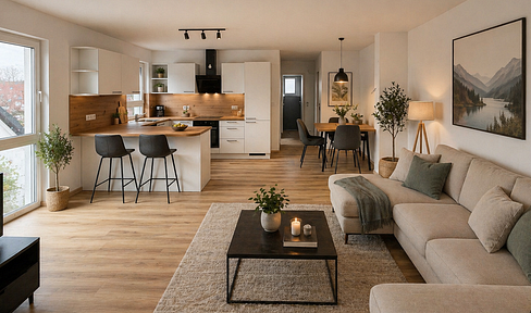 Neubau Erstbezug - Hochwertige Wohnung auf 2 Ebenen mit Garage in Toplage „Im Spitalgarten“