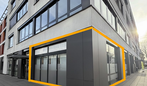 TOP VISIBILITY in the Bleyle Quartier: Office space, just a few meters from Ludwigsburg train station.