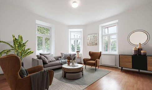 Frisch renovierte lichtdurchflutete Altbauwohnung zum Wohlfühlen (Eckwohnzimmer! Airbnb möglich!)